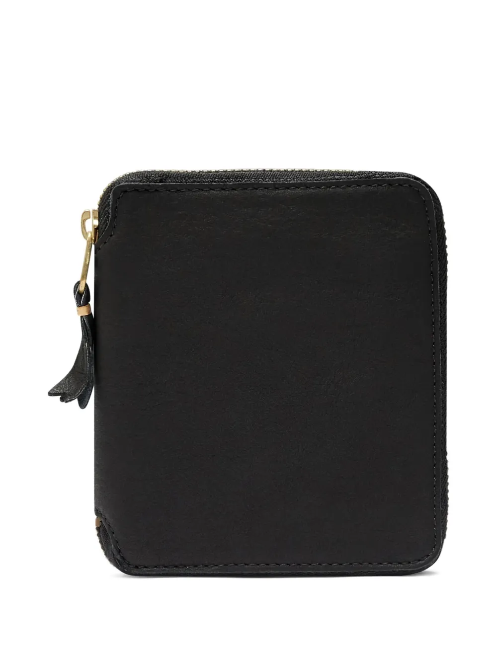 Comme Des Garçons Comme Des Garçons washed zip-around wallet Zwart