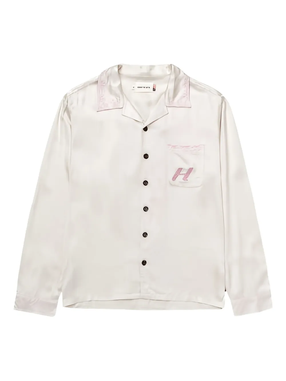 Honor The Gift palm-stitch embroidered shirt | White | Image 1
