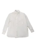 Comme Des Garçons off-centre shirt - White