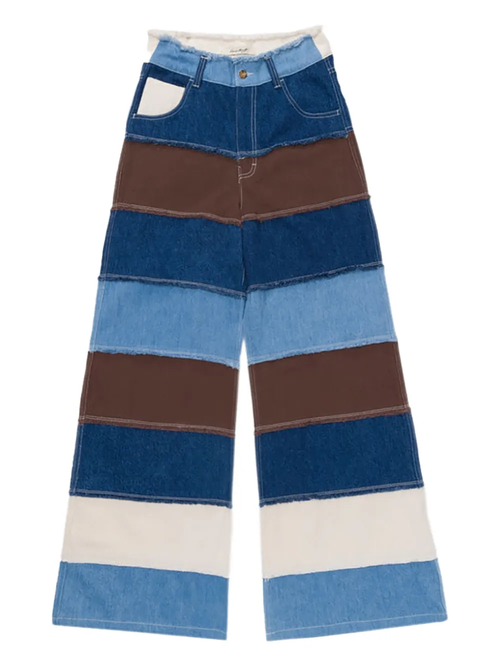 panelled jeans