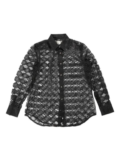 Comme Des Garçons sheer lace shirt 