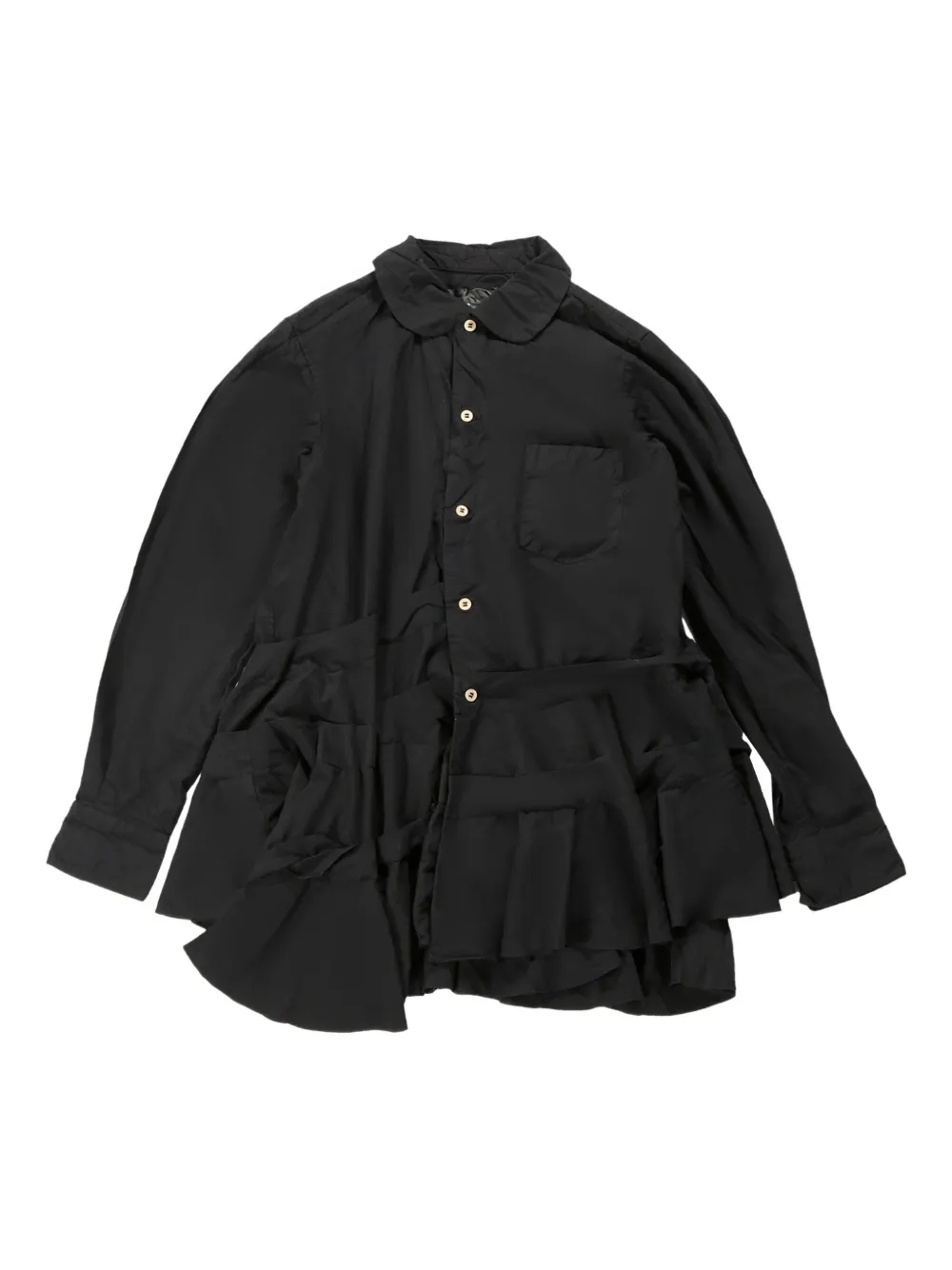 Comme Des Garçons Comme Des Garçons asymmetric shirt Zwart