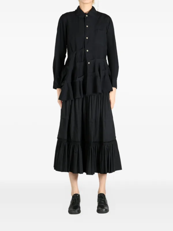 Comme des Garçons Asymmetry Black Tops Comme Des Garçons Comme Des Garçons Asymmetric Shirt | Black