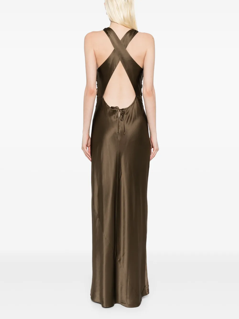 Reformation Anaiis jurk Bruin
