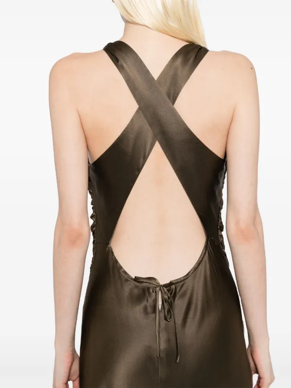 Reformation Anaiis Dress | Brown | FARFETCH JO