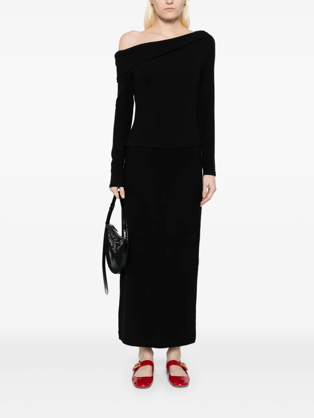 Reformation Elio top - Zwart