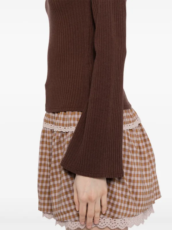 Reformation Millet knit-top | Brown | FARFETCH