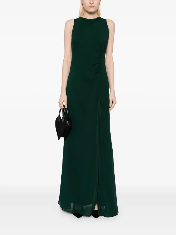 reformation dresses green Rent The Selia Green Linen Dress By Reformation