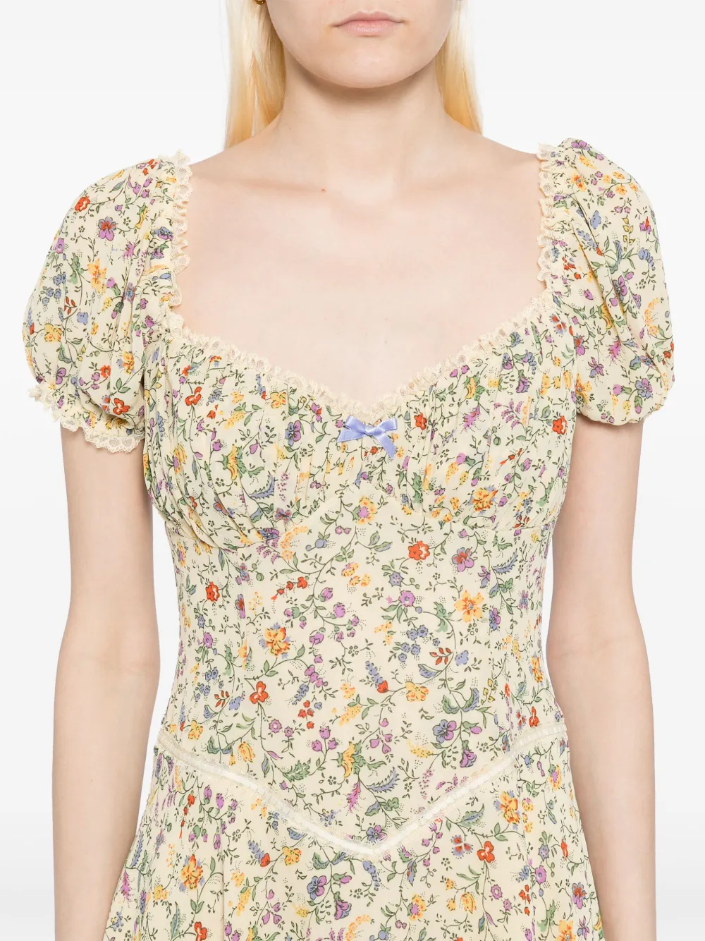 Reformation Ondine jurk Geel