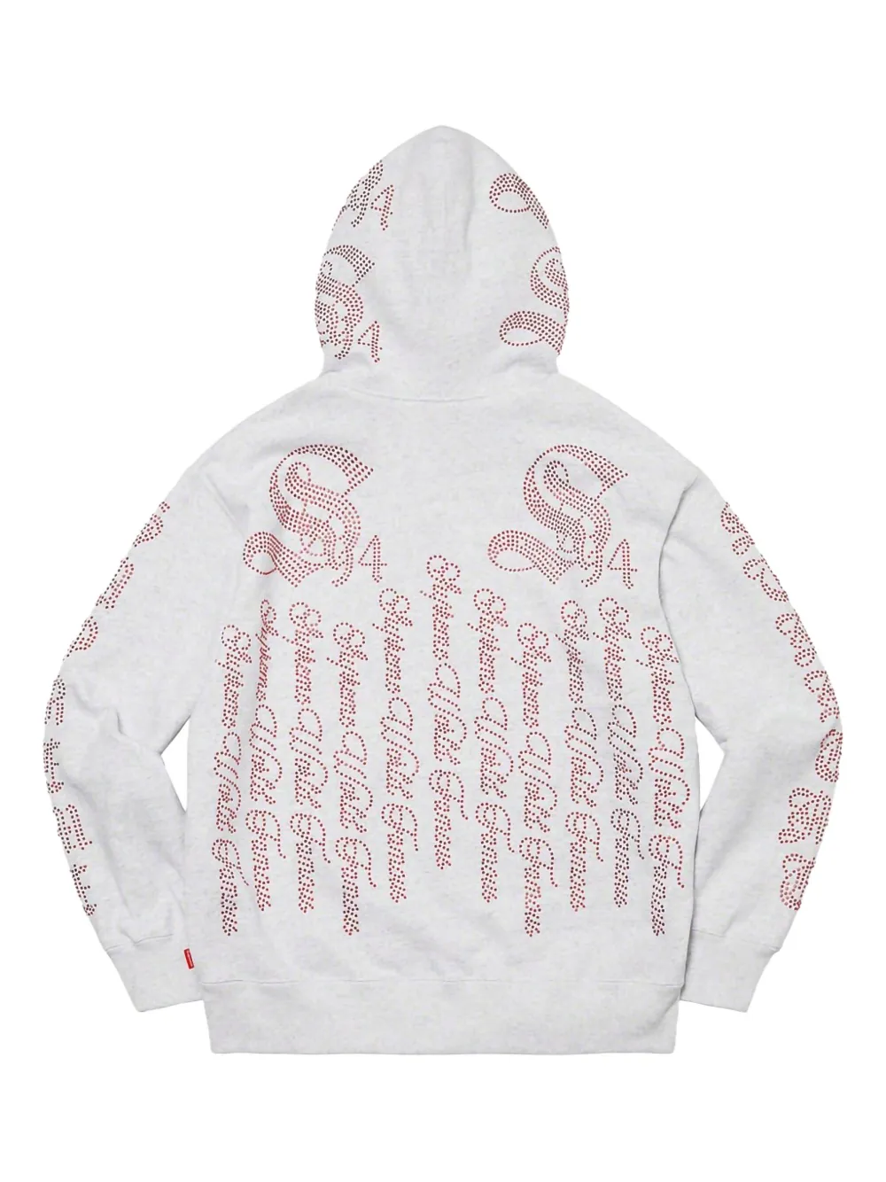 Supreme rhinestone "SS22- Ash Grey" hoodie | Hoodies | Image 2