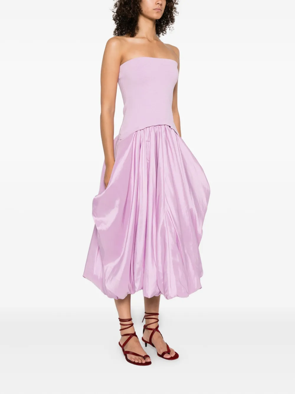 Simkhai Izzy Midi Dress In Purple