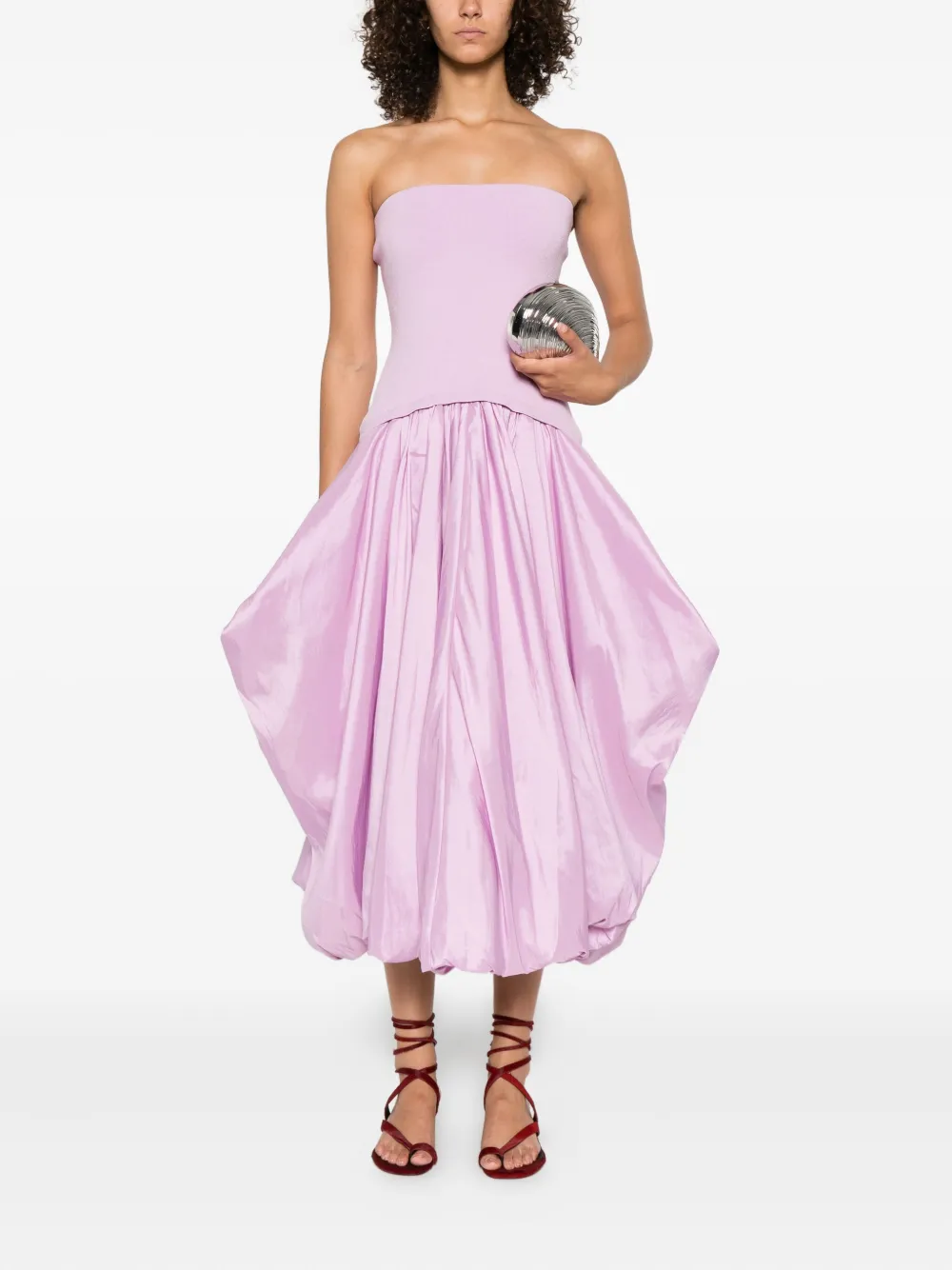 Simkhai Izzy Midi Dress In Purple
