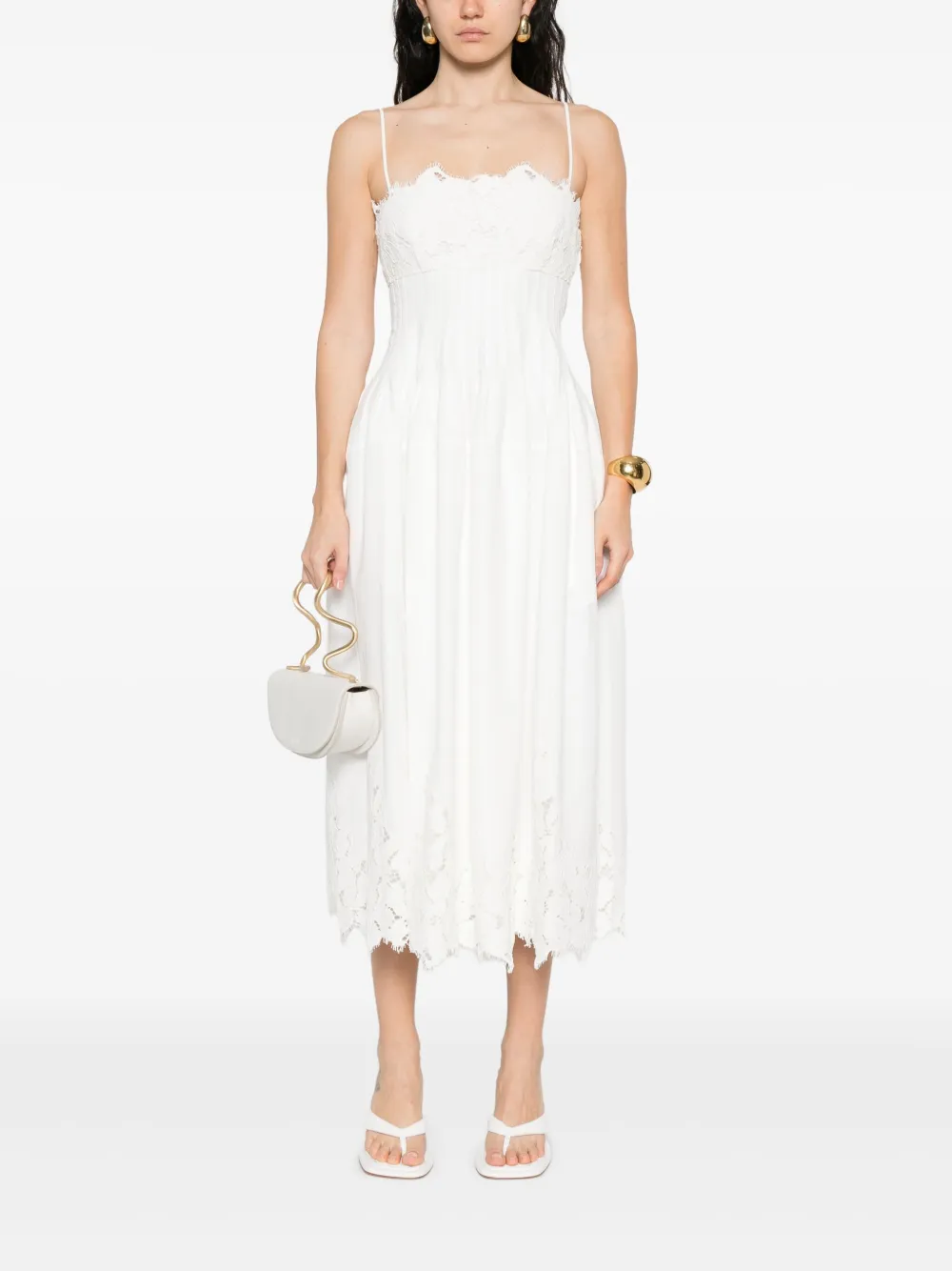 Simkhai Lilianna midi dress - Wit