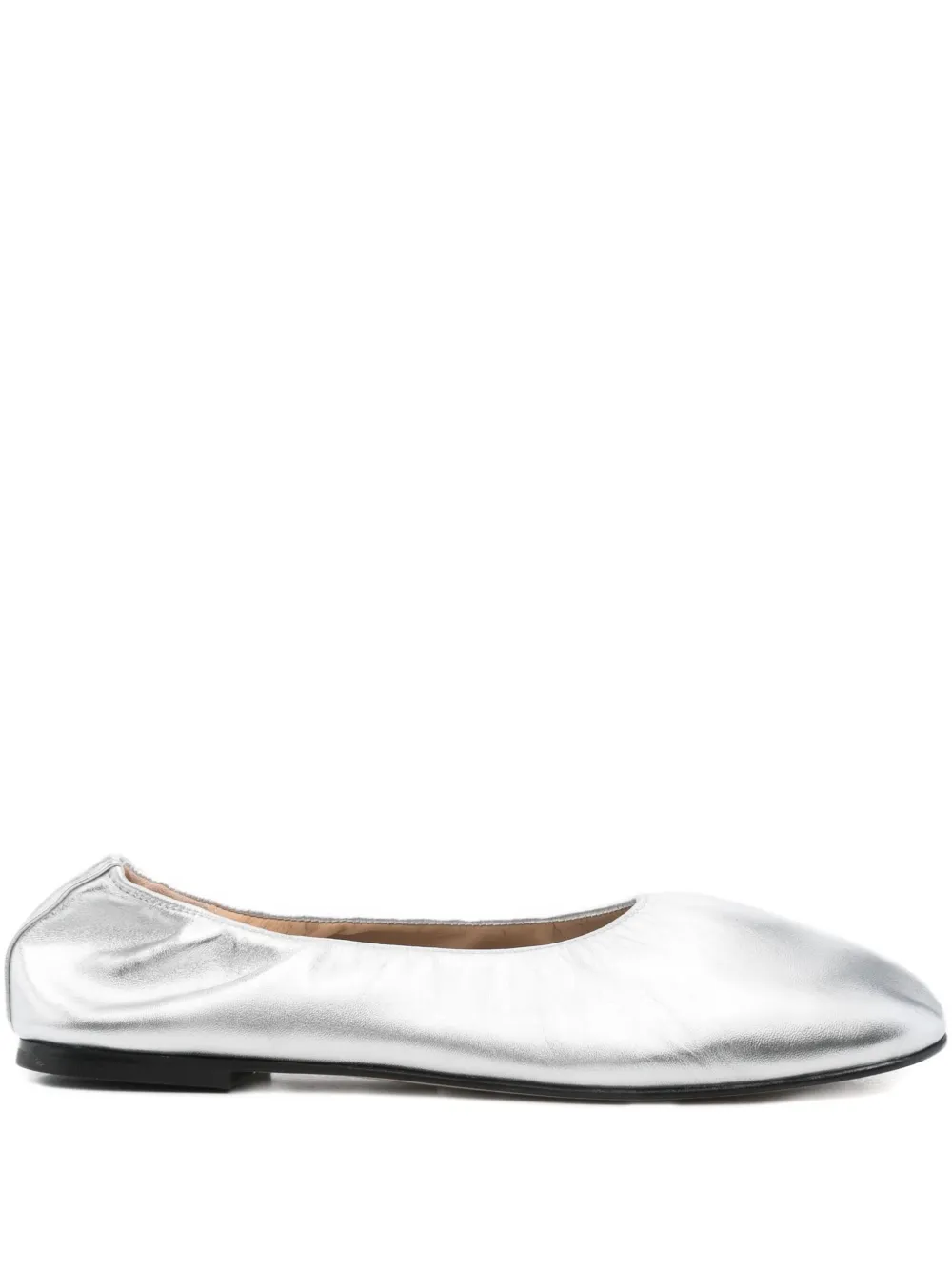 Dear Frances leather ballet flats Grey
