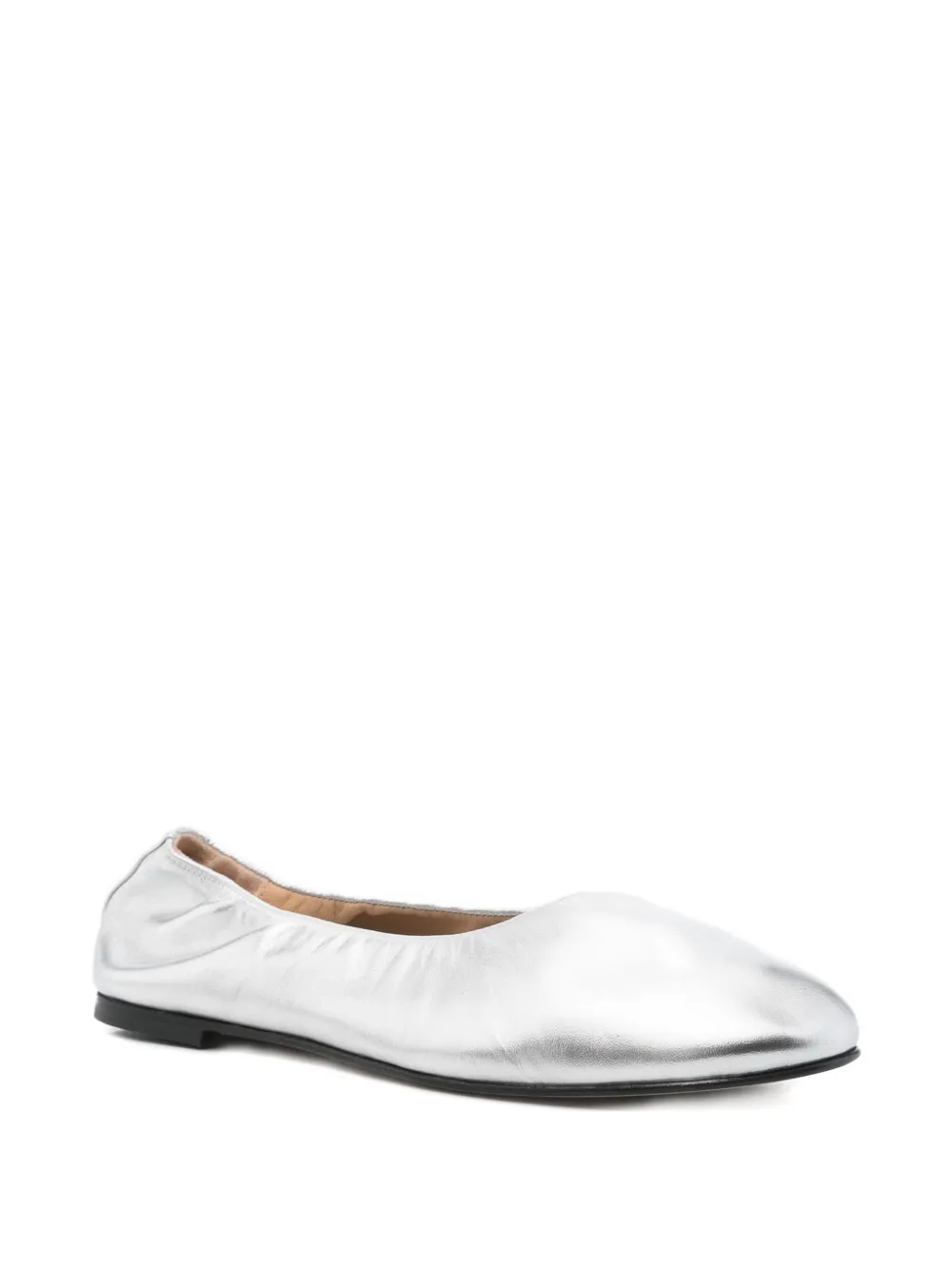 Dear Frances leather ballet flats Grey