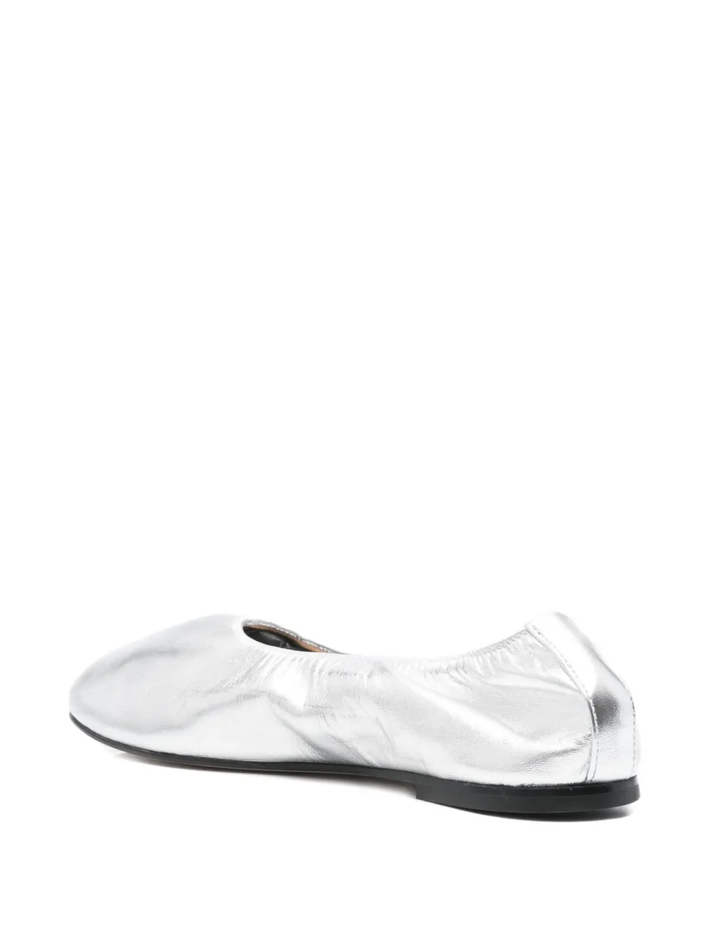 Dear Frances leather ballet flats Grey