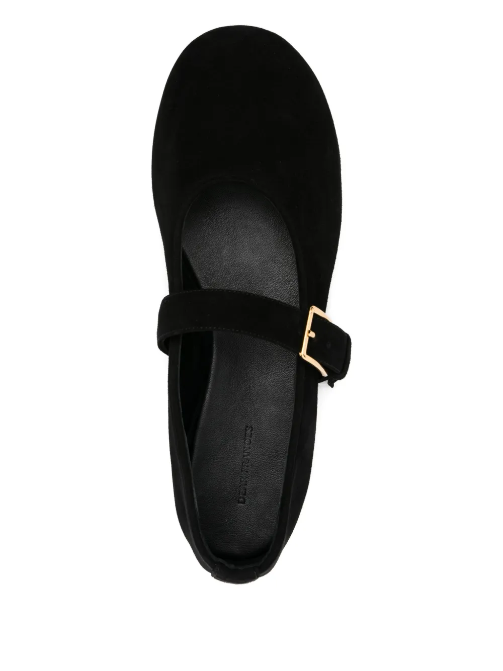 Dear Frances ball-buckle ballet flats Black