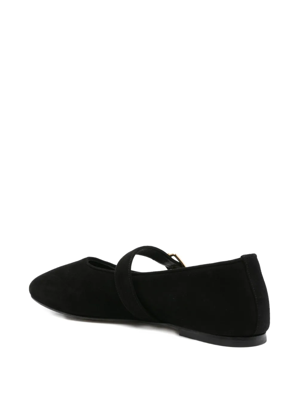 Dear Frances ball-buckle ballet flats Black