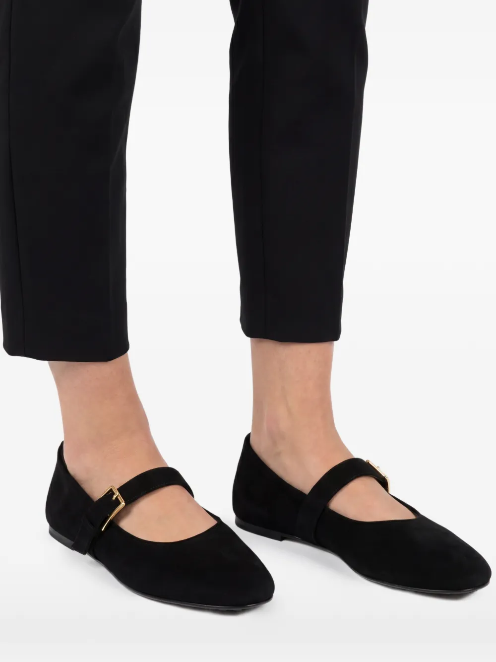 Dear Frances Ballerina's met gesp Zwart