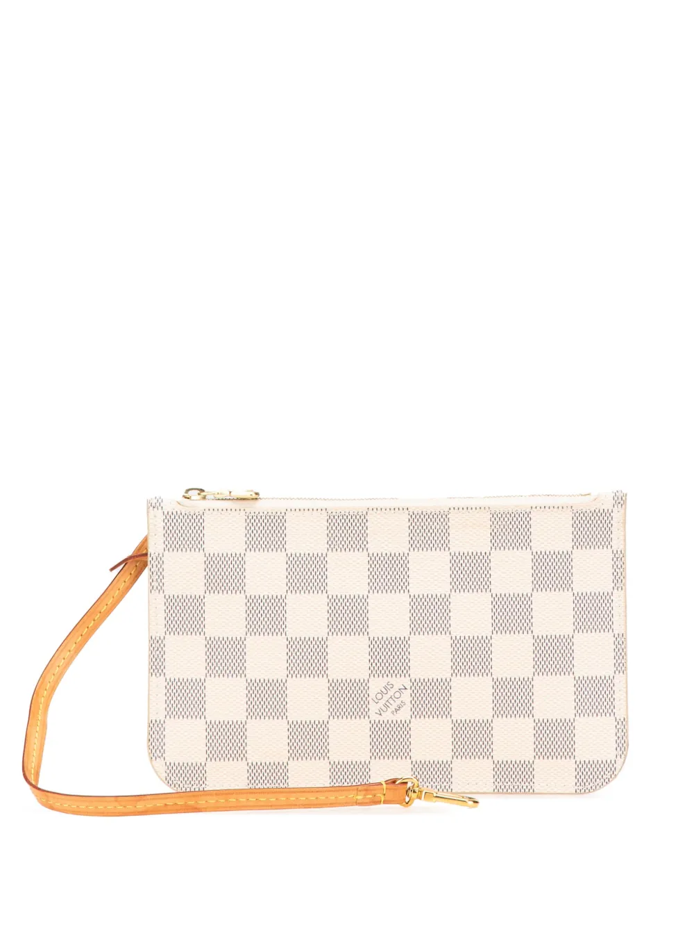 Louis Vuitton Pre-Owned 2017 ダミエ アズール ネヴァーフル PM ポーチ - ホワイト Louis Vuitton Pre-Owned 2017 ダミエ アズール ネヴァーフル PM ポーチ - ホワイト