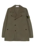 Stone Island double-breasted coat - Green