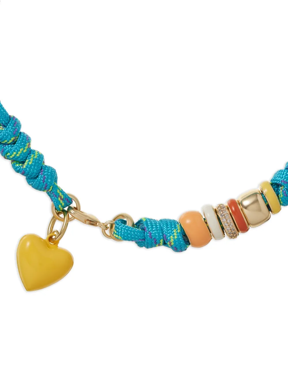Roxanne Assoulin Kralenhalsketting met hart bedel - Blauw