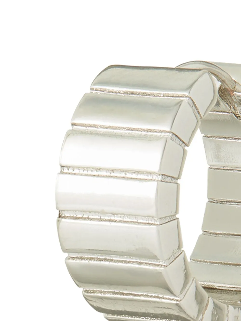 Roxanne Assoulin Cobra huggie-hoop earrings - Zilver