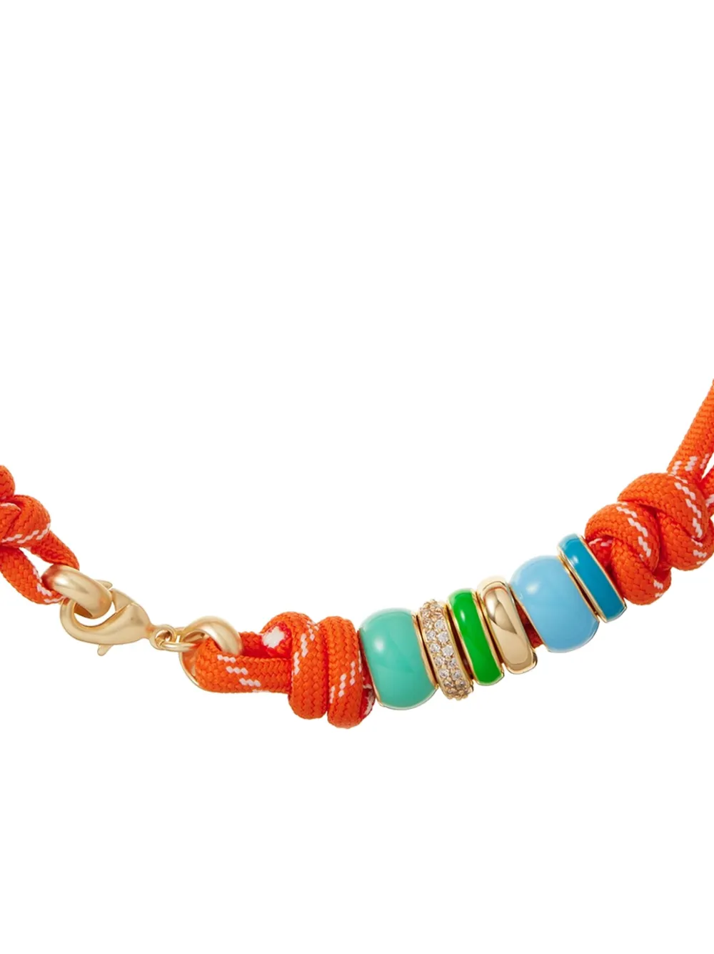 Roxanne Assoulin The Happy Cord knotted necklace - Oranje