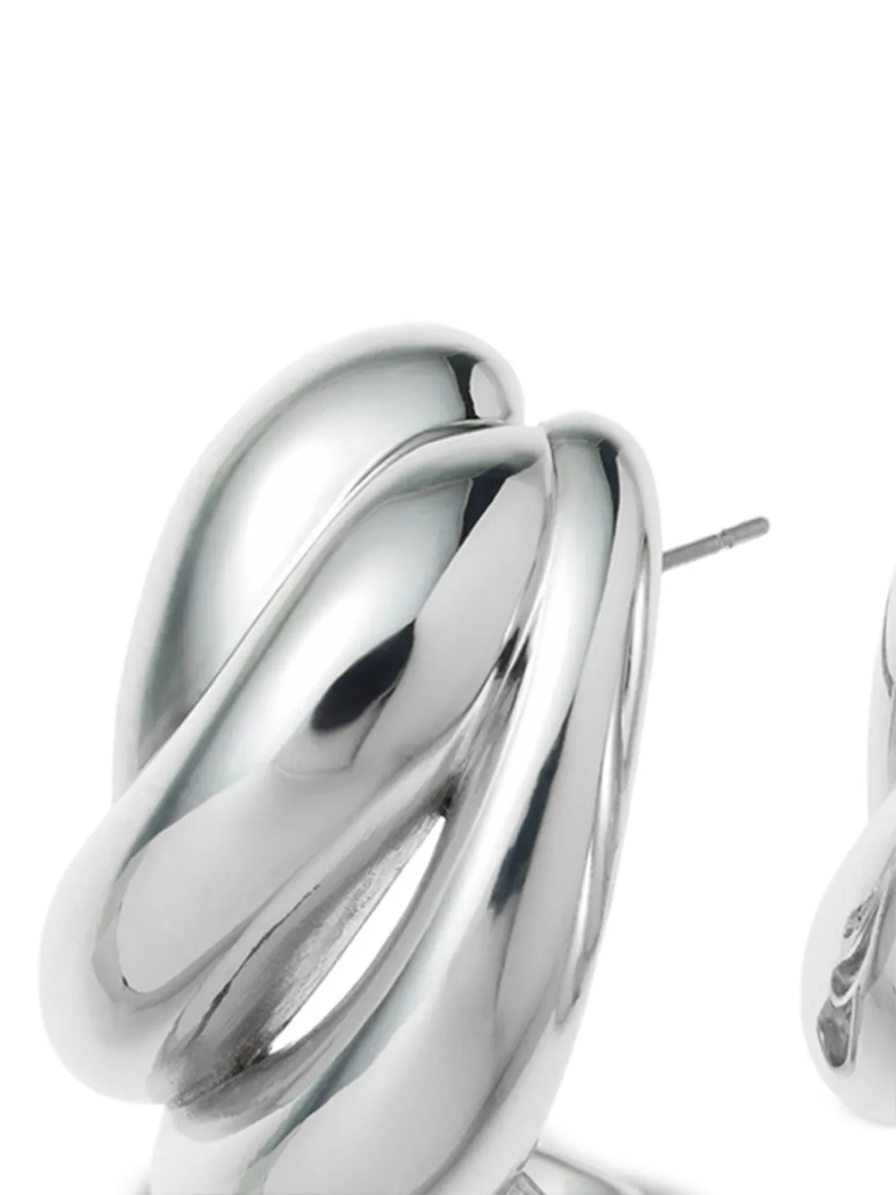 Roxanne Assoulin sculptural spiral hoop earrings - Zilver