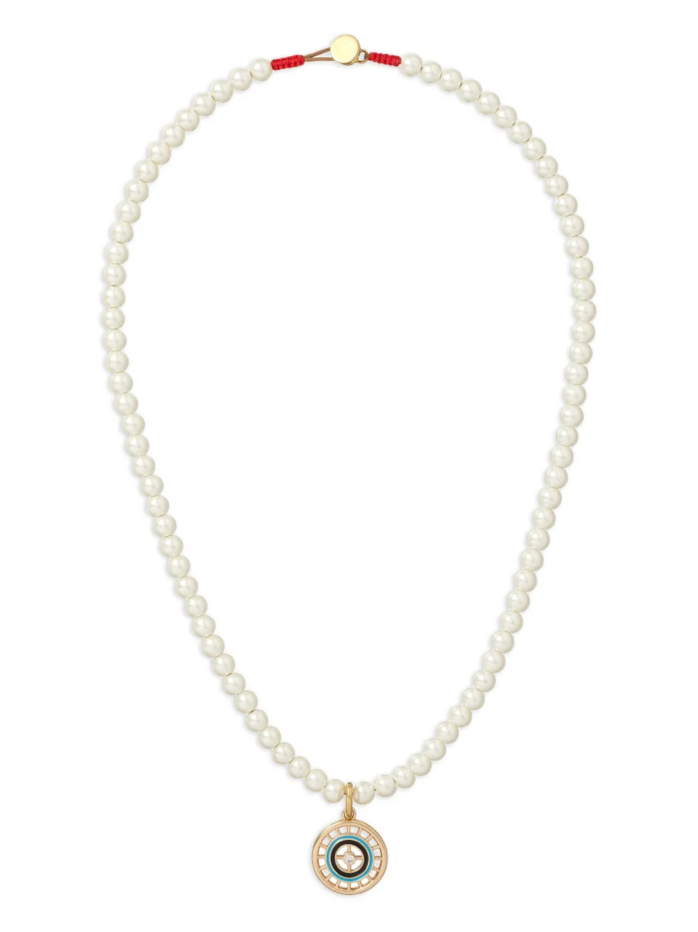 Roxanne Assoulin collar de perlas con dije | blanco | Image 1