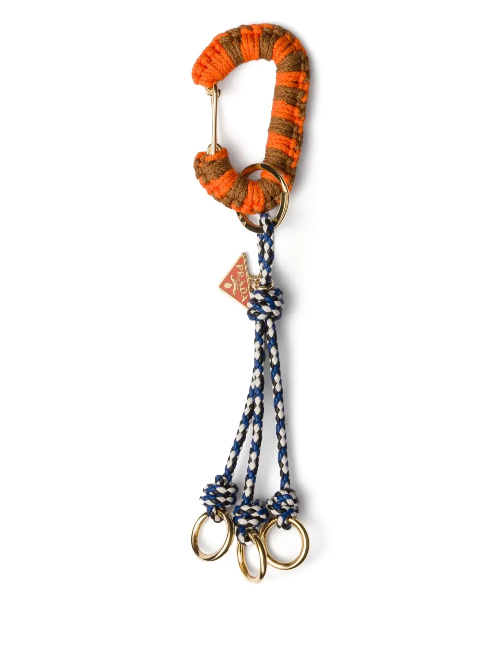 Prada leather keyring | Neutrals | Image 1