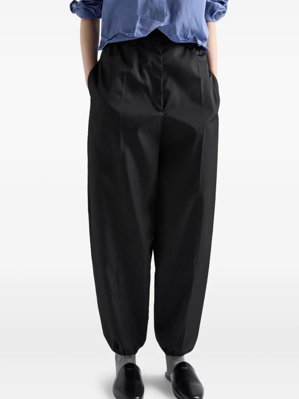 Prada Re-Nylon joggingbroek Zwart