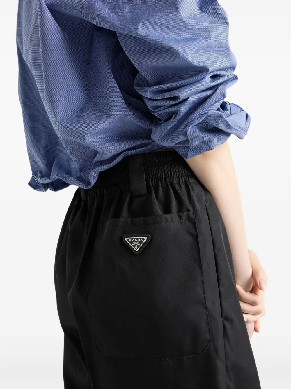Prada Re-Nylon joggingbroek Zwart
