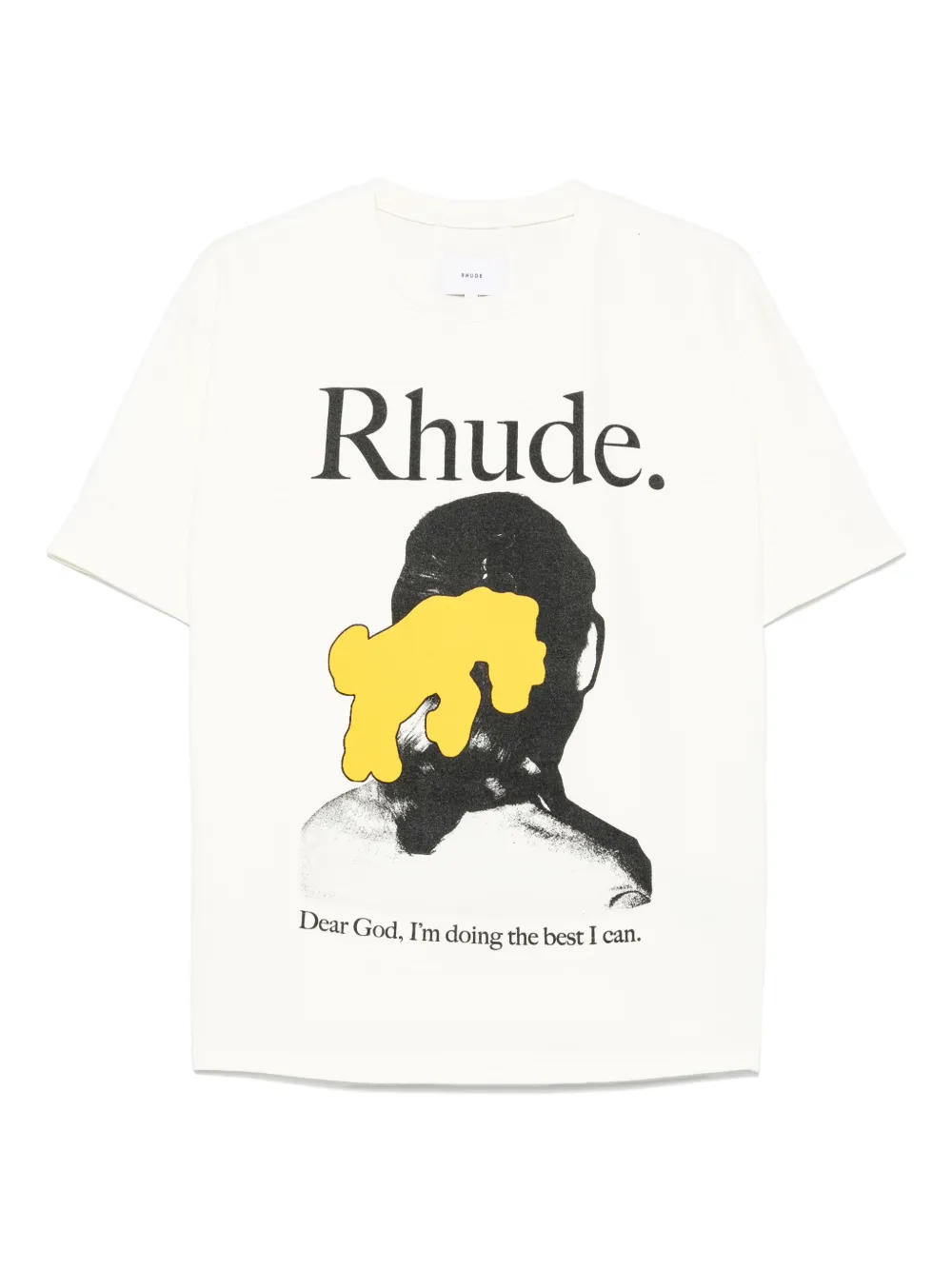 RHUDE Katoenen T-shirt met logoprint Wit