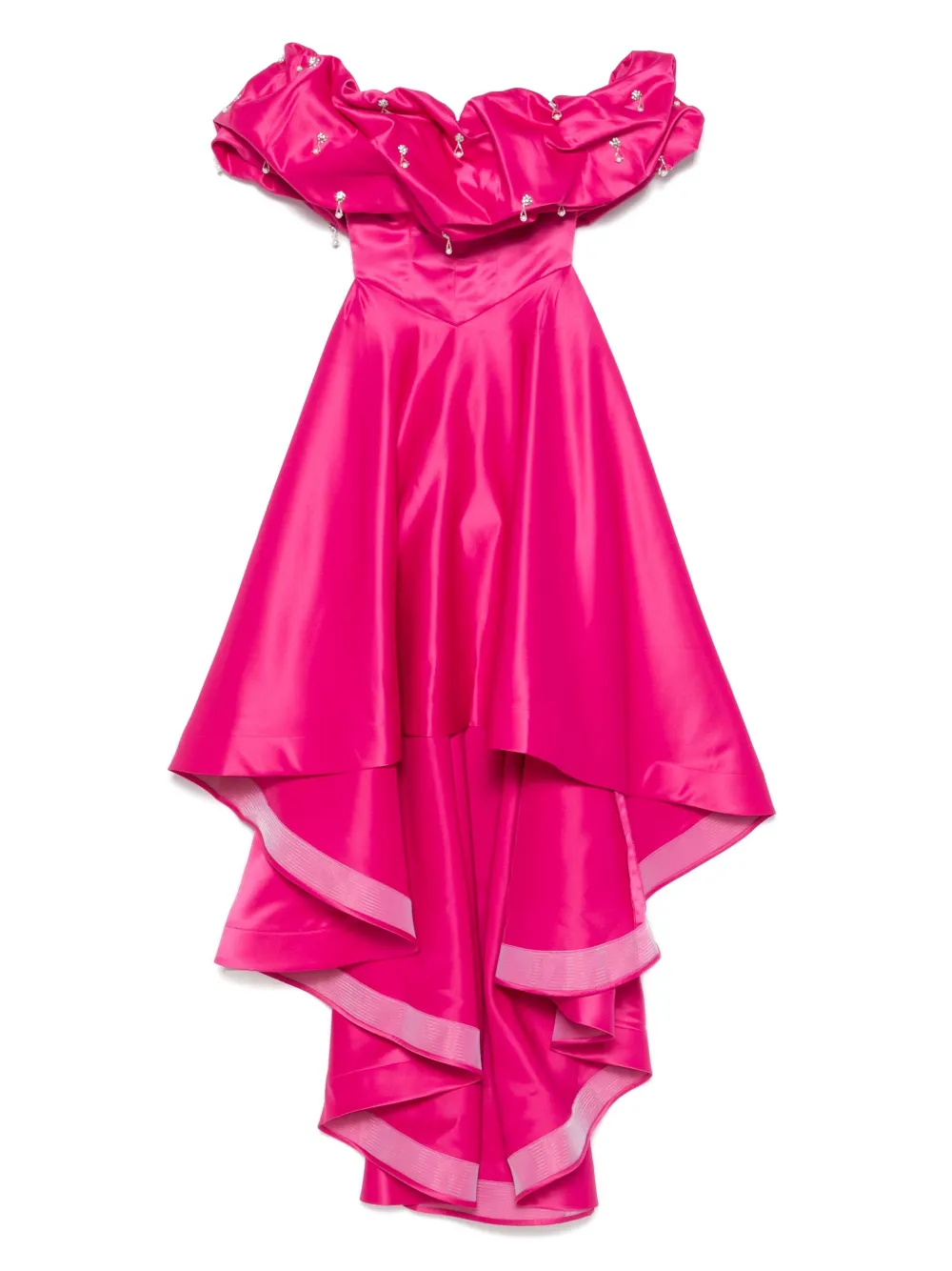 AAVVA off-shoulder puffy gown | Pink | Image 1