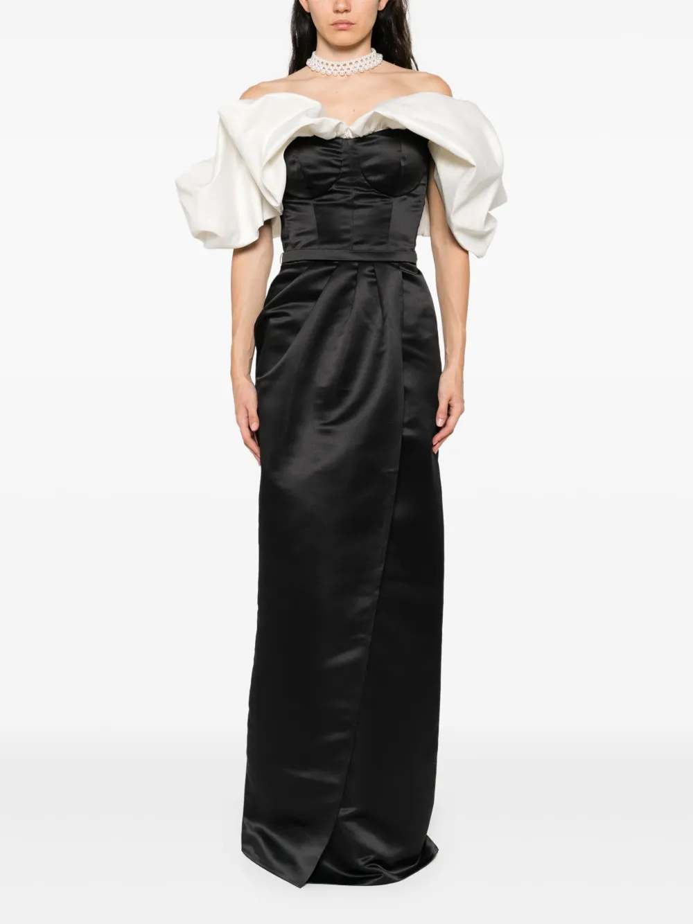AAVVA vestido con hombros descubiertos | Vestidos de noche | Image 2