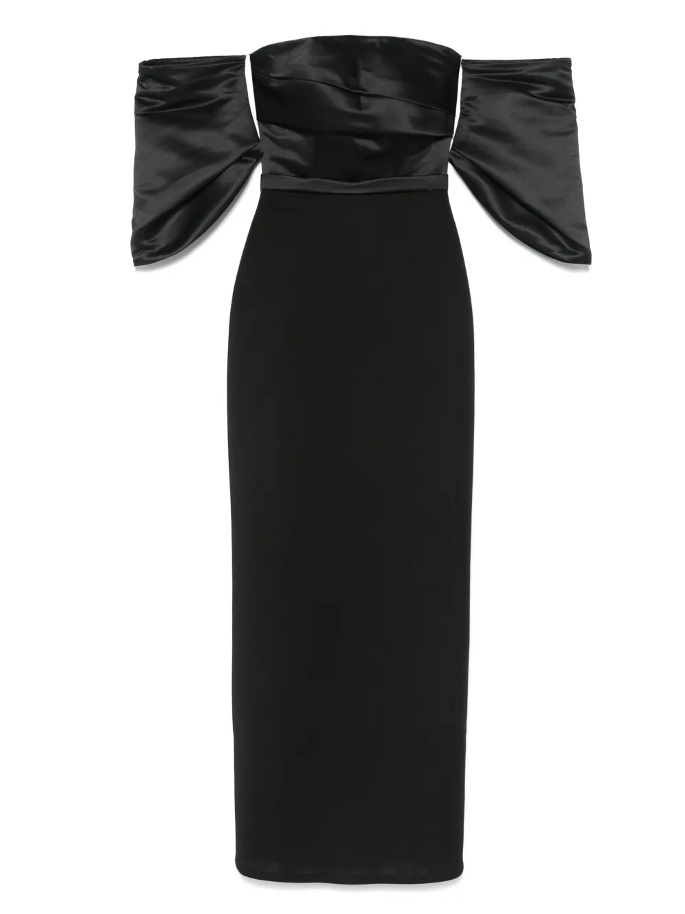 AAVVA off-shoulder gown | Black | Image 1