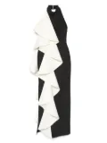 AAVVA one-shoulder gown - Black