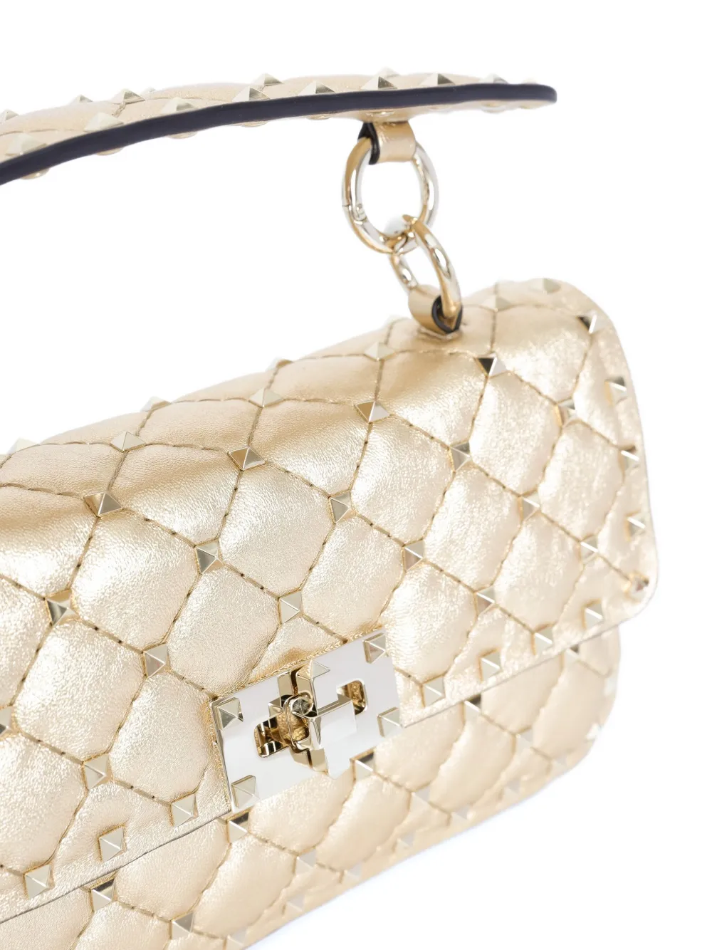 Valentino Garavani Rockstud Spike kleine schoudertas Beige