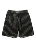 LGN LOUIS GABRIEL NOUCHI pinstriped shorts - Black
