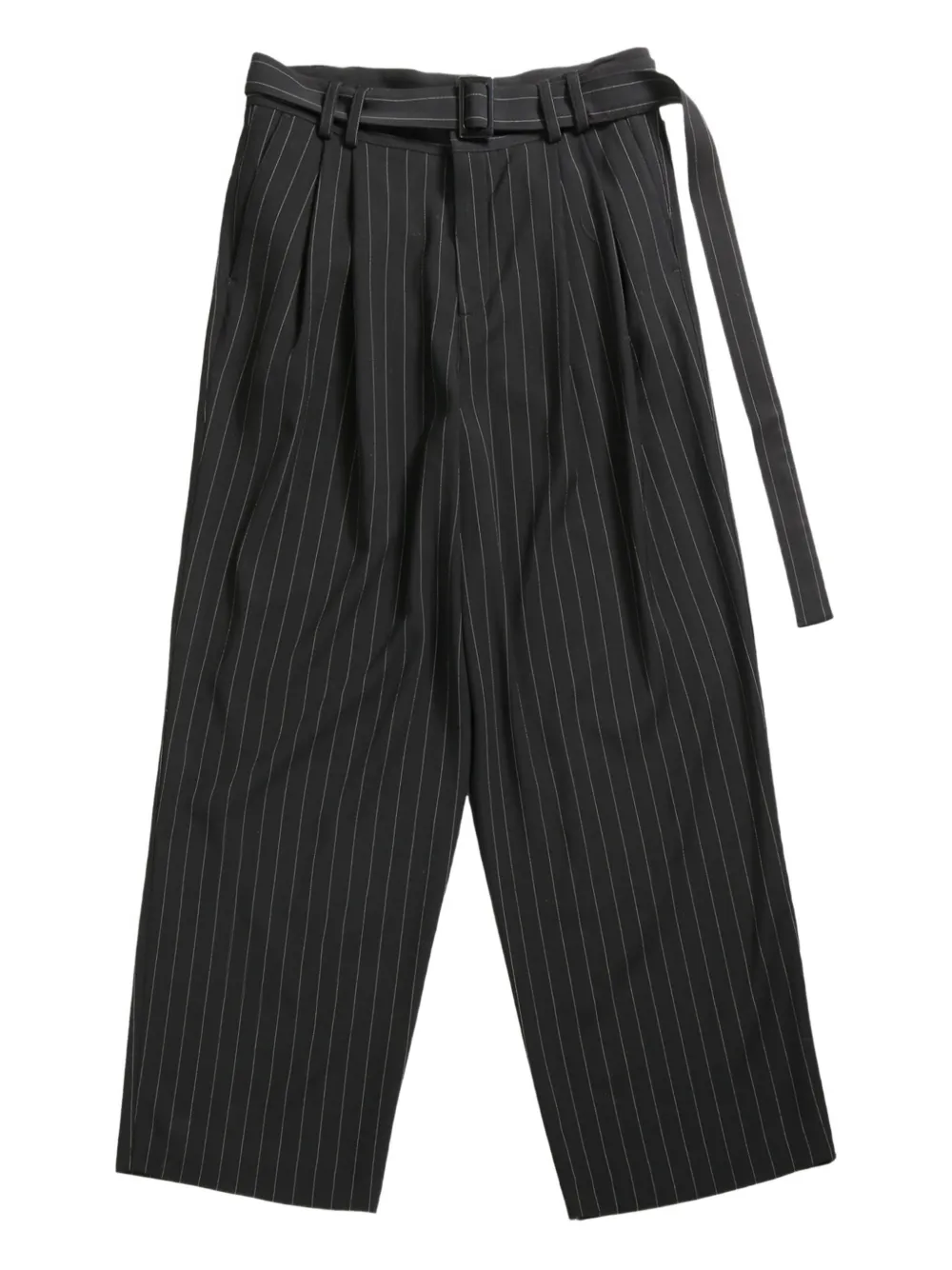 LGN LOUIS GABRIEL NOUCHI pinstriped trousers - ブラック LGN LOUIS GABRIEL NOUCHI pinstriped trousers - ブラック