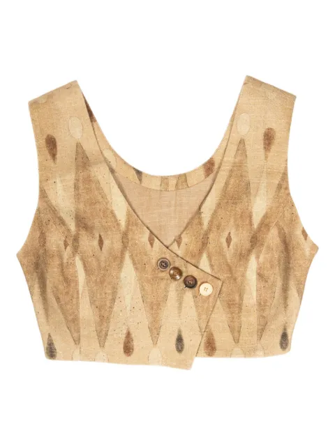 YANGKEHAN floral-print vest 