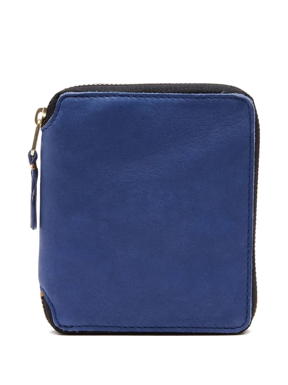 Comme Des Garçons Comme Des Garçons washed zip-around wallet Blauw