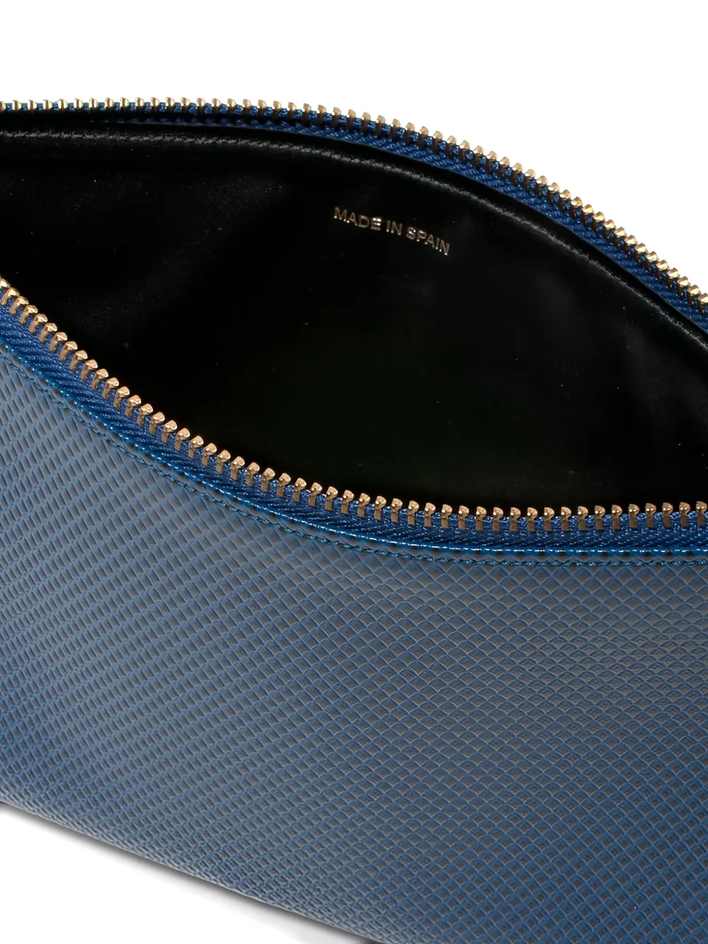Comme Des Garçons Comme Des Garçons textured zip wallet Blauw