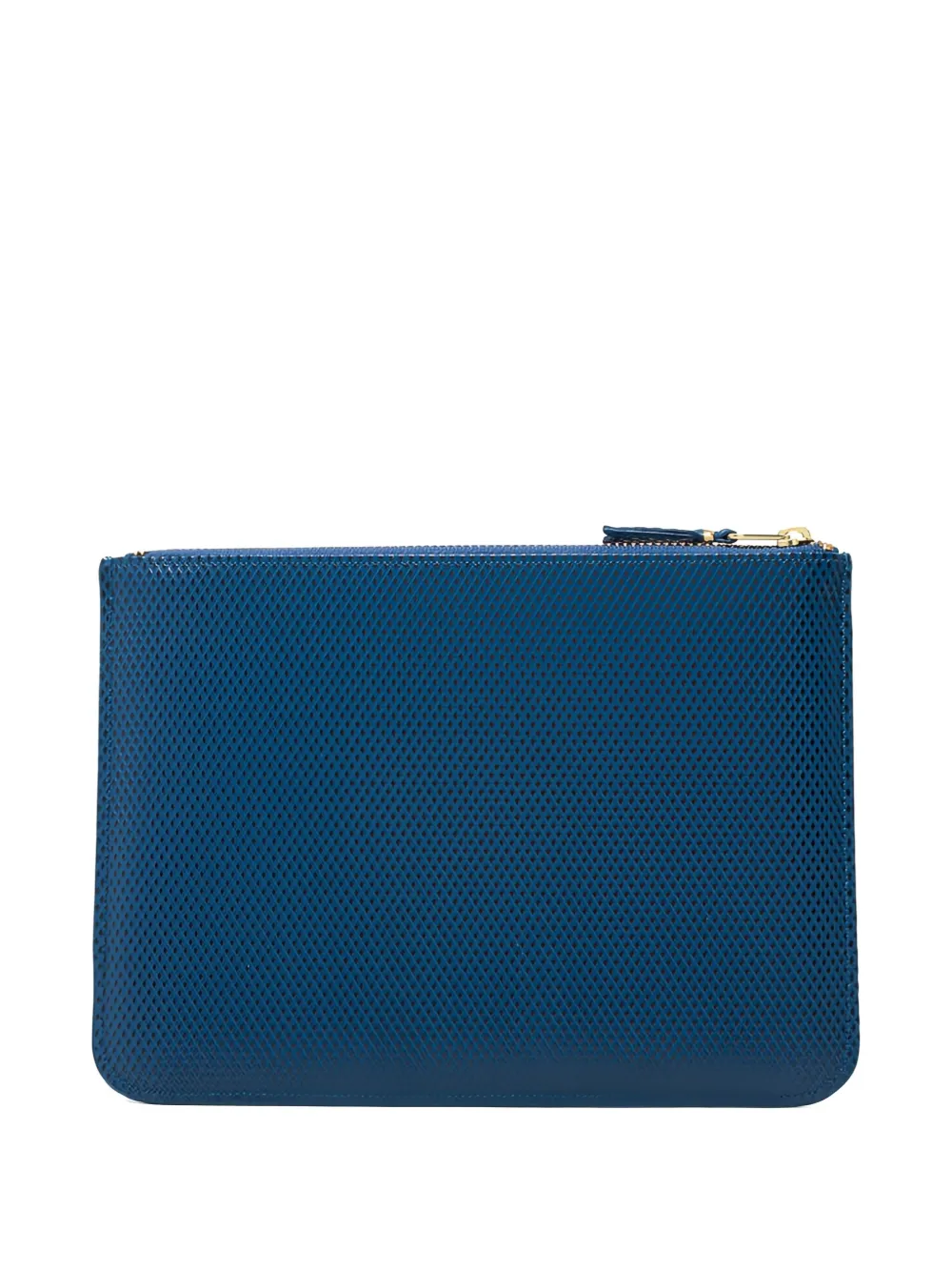 Comme Des Garçons Comme Des Garçons textured zip wallet Blauw