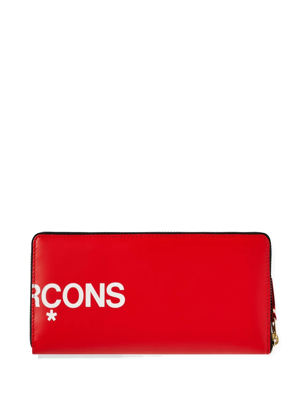 Comme Des Garçons Comme Des Garçons logo-plaque zip wallet Rood