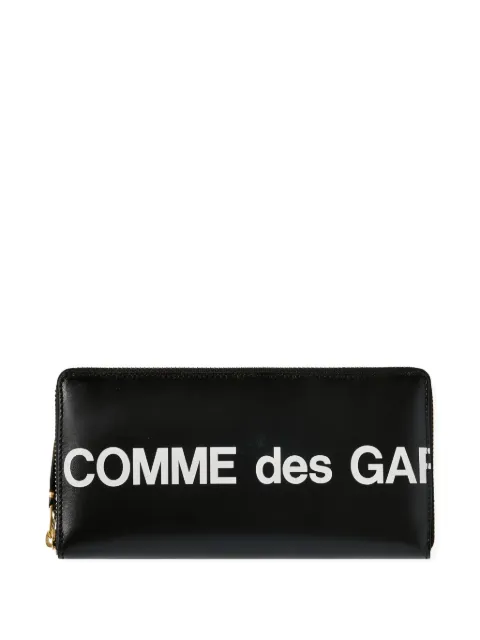 Comme Des Garçons Comme Des Garçons logo-plaque zip wallet
