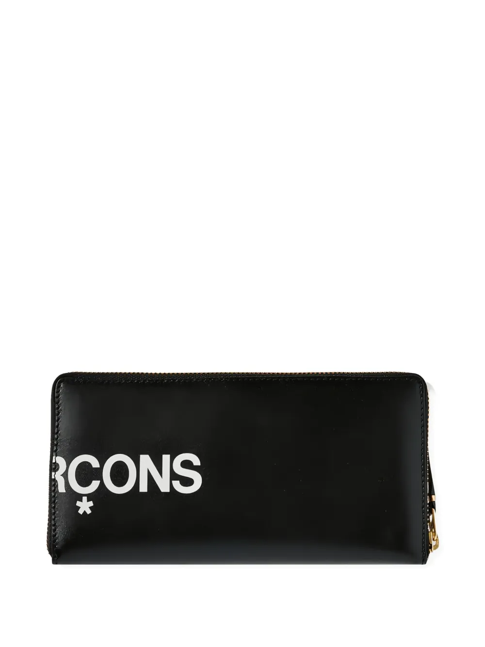 Comme Des Garçons Comme Des Garçons logo-plaque zip wallet Zwart