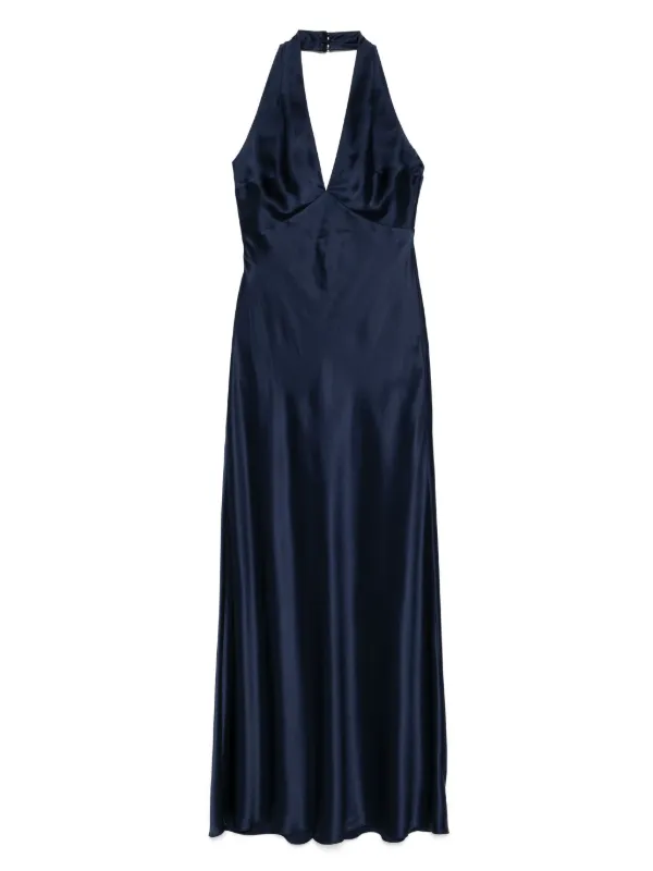 reformation daniela silk dress navy size 0 Reformation Daniela Silk Dress Es | Blue