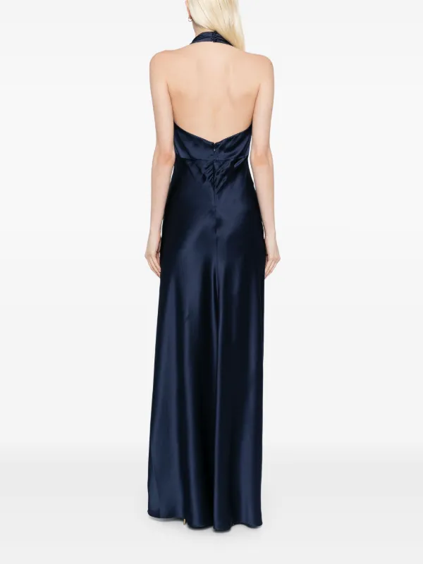 reformation daniela silk dress navy Reformation Daniela Silk Dress - Navy